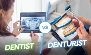 dentist vs denturist in Leamington