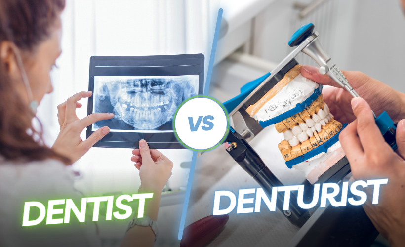 dentist vs denturist in Leamington